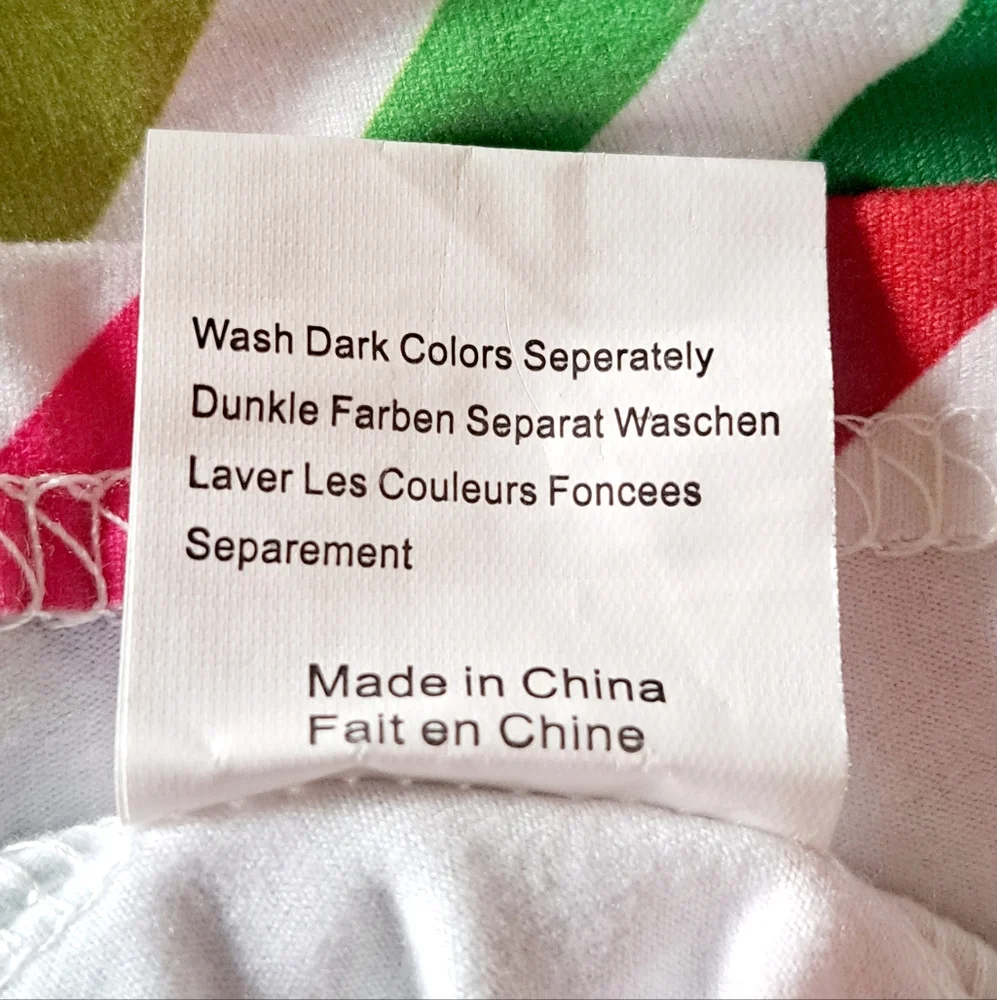 Colorful Diagonal Striped Fit Flare Dress Women's Size XL Classic Dainty Summer - Picture 9 of 11